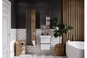 Комплект мебели Aquaton Сканди 45 белый - светлое дерево