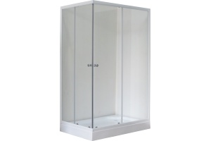 Душевой уголок Royal Bath HP 120х80 R с поддоном профиль белый стекло прозрачное - 3