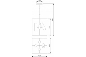 Люстра на штанге Eurosvet Adamson 70142/8 хром - 3
