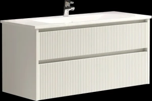 Тумба с раковиной Sanvit Рольф-2 100 белый глянец