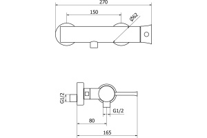 Смеситель Cezares Positano POSITANO-DM-01 для душа - 2