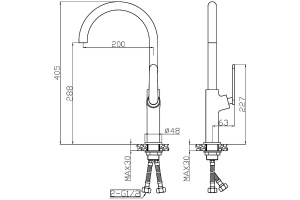 Смеситель для кухни Agger Beauty хром - 2