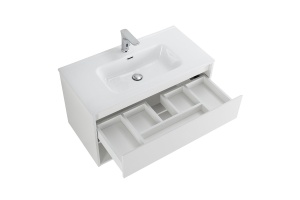 Тумба с раковиной BelBagno Kraft 90 белый матовый - 2