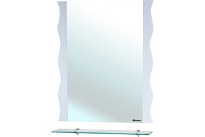 Зеркало Bellezza Мари Волна 80 белое