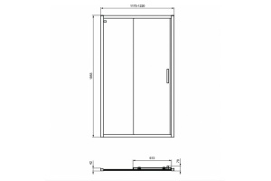 Душевая дверь Ideal Standard Connect черный (K9277V3) - 3
