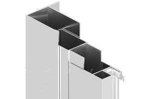 Пристенный профиль Rgw 195 хром