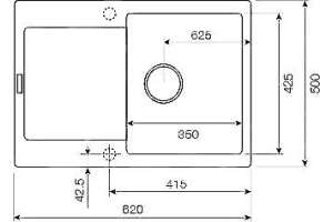 Мойка кухонная Lava L7 crema (кремовый) - 2