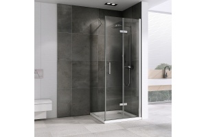 Душевой уголок Abber Zart 90x100 профиль хром стекло прозрачное - 2