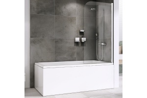 Шторка на ванну ABBER Ewiges Wasser 80х140 профиль хром (AG52080)