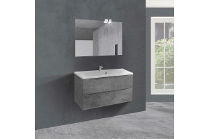 Тумба с раковиной Vincea Mia 90 серая - 2