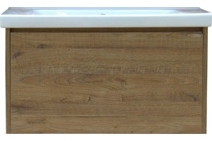 Мебель для ванной Misty Даллас 100 подвесная, светлое дерево - 3