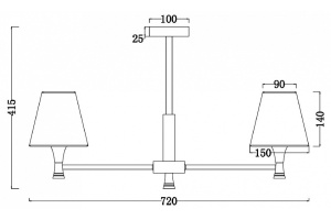 Потолочная люстра Freya Perfetto FR5098PL-05BBS - 2