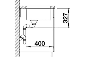 Мойка кухонная Blanco Subline 320-U белая - 3