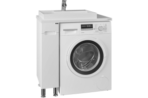 Тумба c раковиной Санта Лондон 80х50 напольная, под стиральную машину