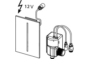 Кнопка смыва TECE filo urinal 9242070 230 V сатин - 3