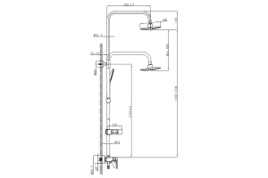 Душевая стойка Lemark Tropic LM7002BL - 2