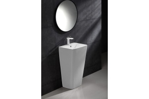 Раковина напольная CeramaLux N 44 см белый (G-302) - 3