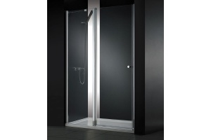 Душевая дверь Cezares Elena 120 хром стекло рифленое - 3