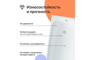 Акриловая ванна DIWO Анапа 170x70 с каркасом - 3