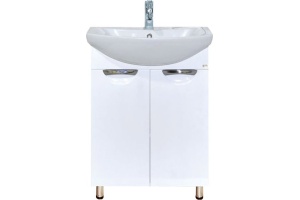 Тумба для комплекта Misty Лаванда 50 белая эмаль, прямая