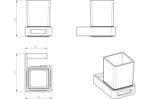 Стакан Boheme Q 10944-NB Nikel Brush - 2