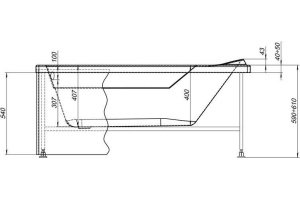 Экран Aquanet L140 H54 У - 2