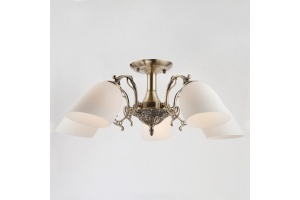 Люстра на штанге Eurosvet Ariele 22010/5 античная бронза