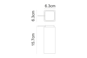 Дозатор для жидкого мыла WasserKRAFT Paar черный - 3