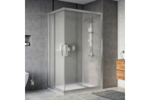 Душевой уголок STWORKI Карлстад DE019RC90140200 140x90 см профиль хром матовый, стекло матовое