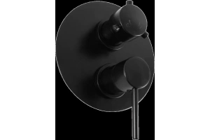 Смеситель для ванны с душем Rav Slezak Seina черный матовый