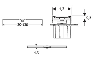 Дизайн-решетка Geberit  (154.451.KS.1) - 2