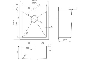 Мойка кухонная Zorg Inox Pvd SZR-4551 bronze - 2