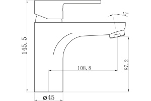 Смеситель BelBagno Loyd LOY LVM CRM для раковины - 2