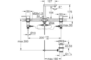 Смеситель Grohe Plus 20301003 для раковины - 2