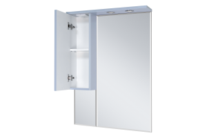 Терра - 70 зеркало-шкаф серый левый - 2