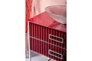 Столешница под раковину Armadi Art Lucido 80 бордо - 2