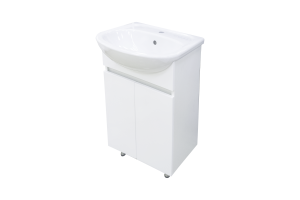 Тумба под раковину Misty Элегия 45 белая глянцевая