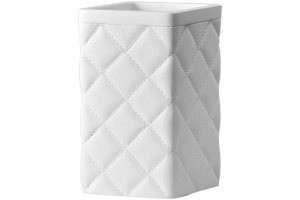 Стакан для зубных щеток WasserKRAFT Fulda белый