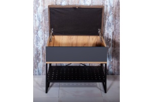 Банкетка Бриклаер Форест 60 дуб золотой, антрацит - 3