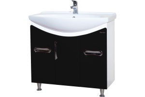 Мебель для ванной Bellezza Лагуна 85 черная - 3