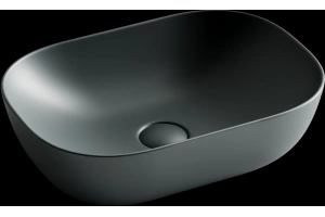 Раковина накладная Ceramica Nova Element 45.5х32.5 темно-серый