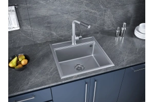 Мойка кухонная мойка Paulmark Stepia 50 серый матовый - 3