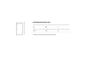 Зеркало Excellent Kuadro 100х50 черное матовое - 3