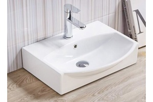 Раковина накладная Ceramalux N 60 белый (78014D) - 2