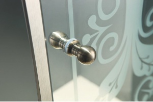 Душевой уголок Cezares Giubileo-A-2-100 стекло с узором, бронза - 3