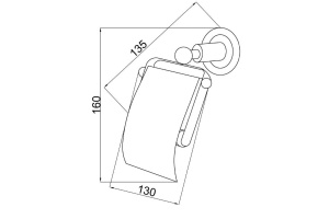 Держатель для туалетной бумаги Boheme Murano золото с красным - 2