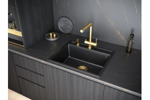 Мойка кухонная Paulmark Stepia 59 черный матовый - 3