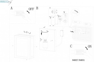 Уличный настенный светильник Eglo Alamonte 94827 - 3