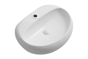 Накладная раковина Abber Bequem 64 белая матовая