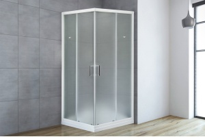 Душевой уголок Royal Bath HPD 75x75 профиль белый стекло матовое - 2